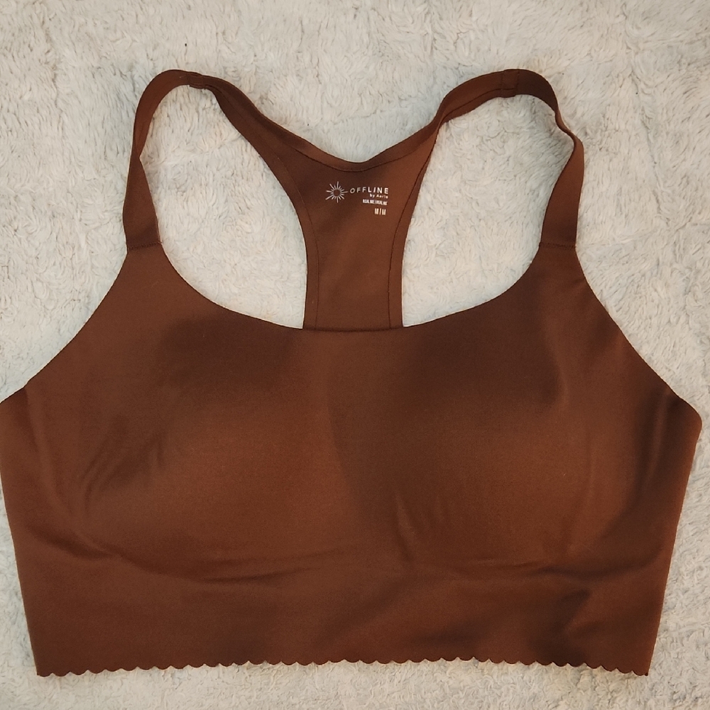 Offline By Aerie Real Me Scalloped Bra - Picture 1 of 3